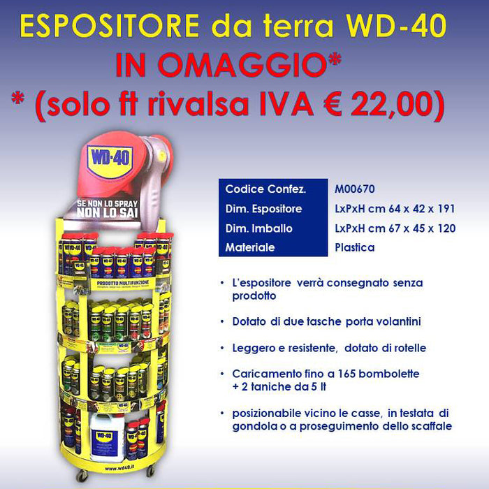 ESPOSITORE  A PAVIMENTO WD40 VUOTO MD00670 