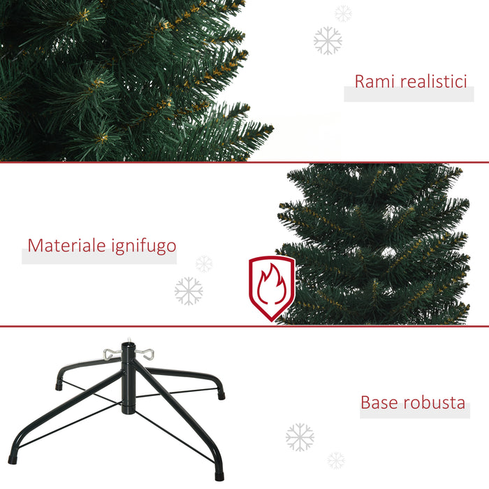 Albero di Natale Artificiale 180 cm 380 Rami Verde