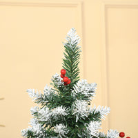 Albero di Natale Artificiale Innevato 180 cm 618 Rami con Pigne Verde