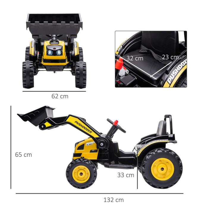 Escavatore Elettrico per Bambini 6V Giallo