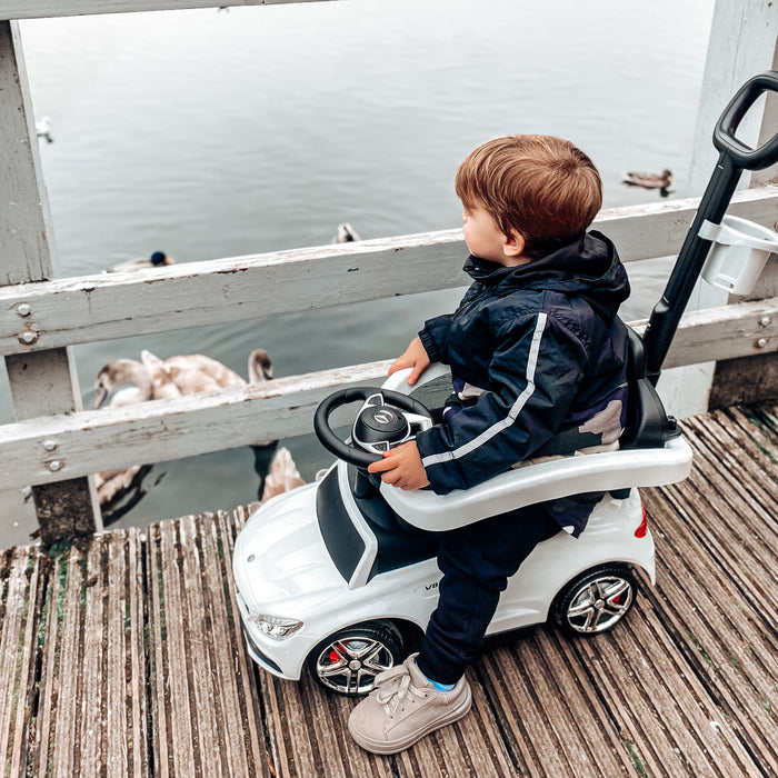 Auto Macchina Cavalcabile per Bambini con Licenza Mercedes AMG Bianca