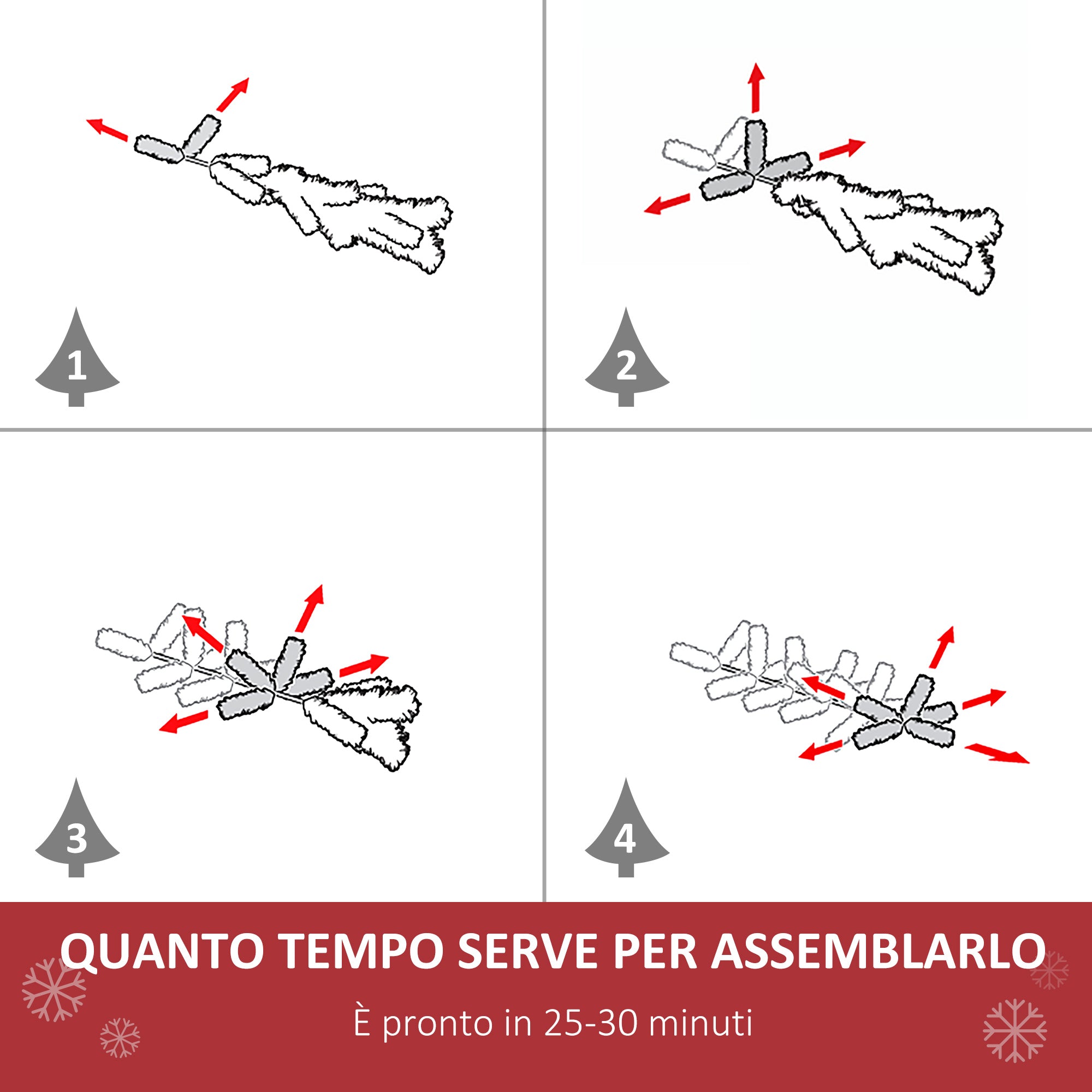 Albero di Natale Artificiale 180 cm 724 Rami Verde