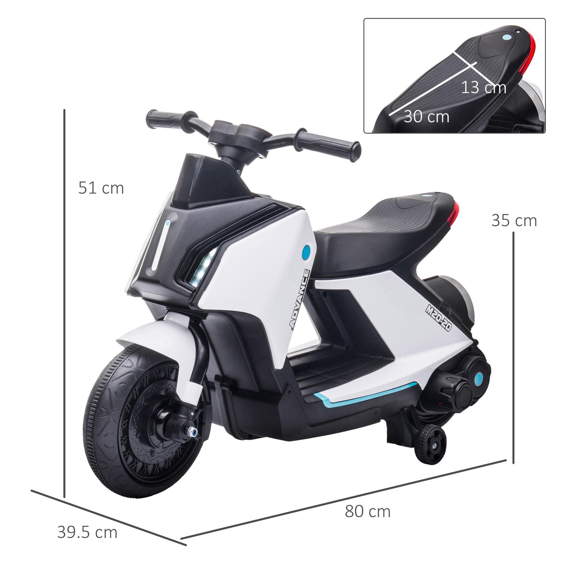 Scooter Elettrico per Bambini 6V Bianco