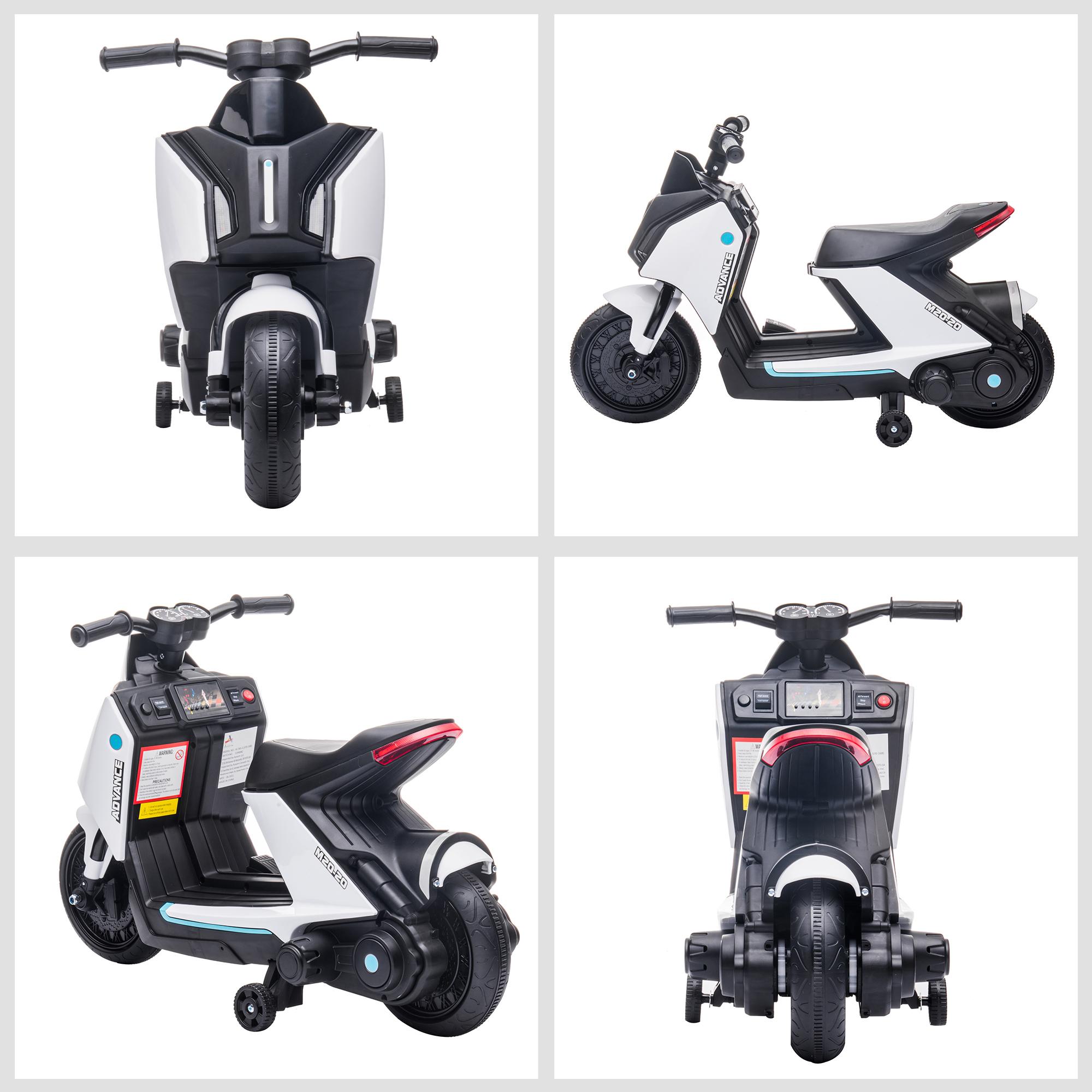 Scooter Elettrico per Bambini 6V Bianco