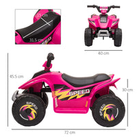 Mini Quad Elettrico per Bambini 6V Rosa