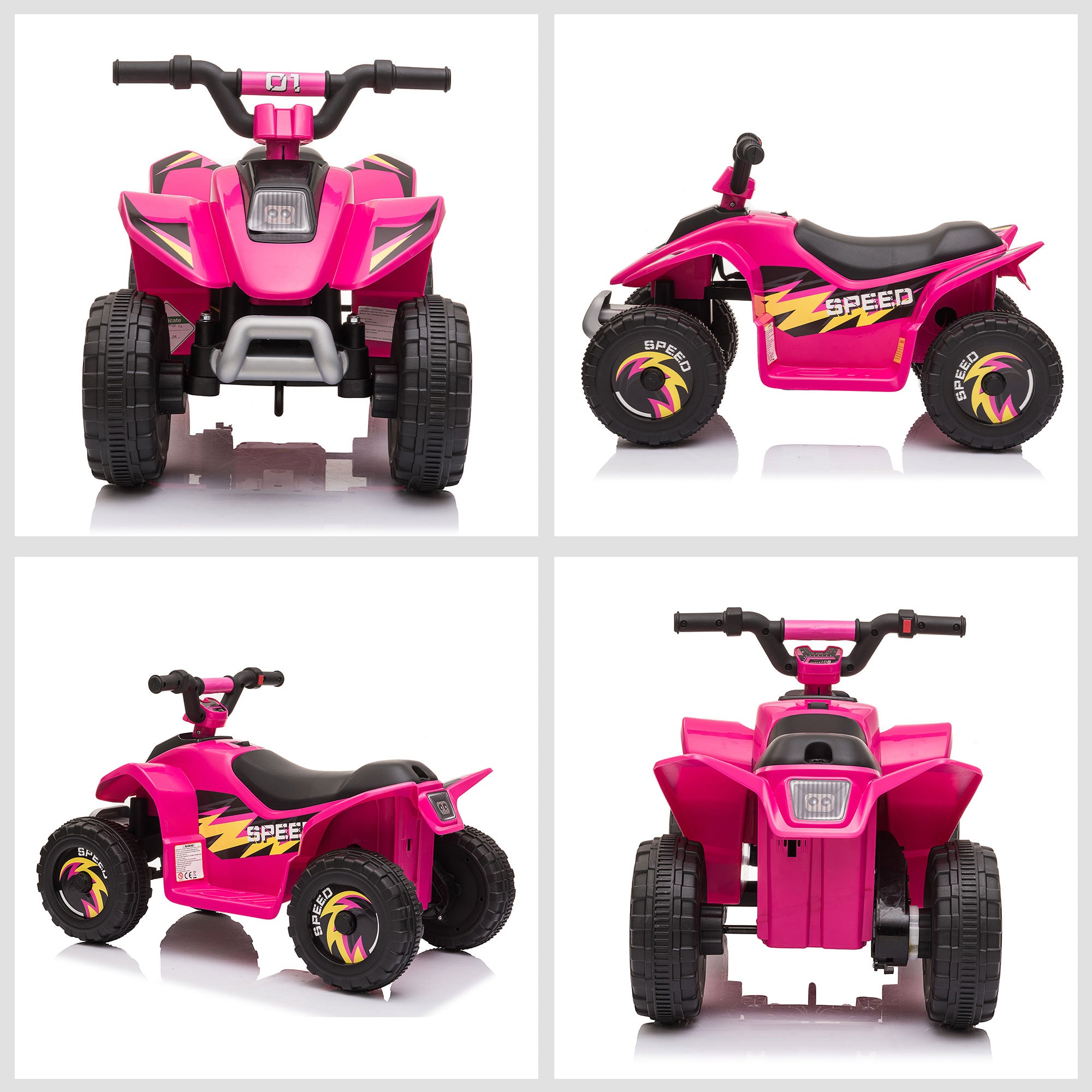 Mini Quad Elettrico per Bambini 6V Rosa