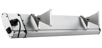 Stufa Elettrica ad Infrarossi da Parete Soffitto 104,5x17,7x6 cm 1500W con Telecomando Bianco