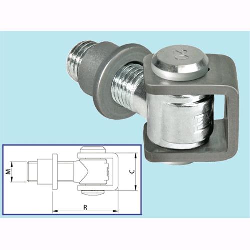 Cardine filettato per cancelli  Comunello Art. 120 - Attacco M20  1 Pz