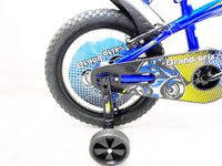 Bicicletta per Bambino 12" 2 Freni con Borraccia e Scudetto Frontale Blu