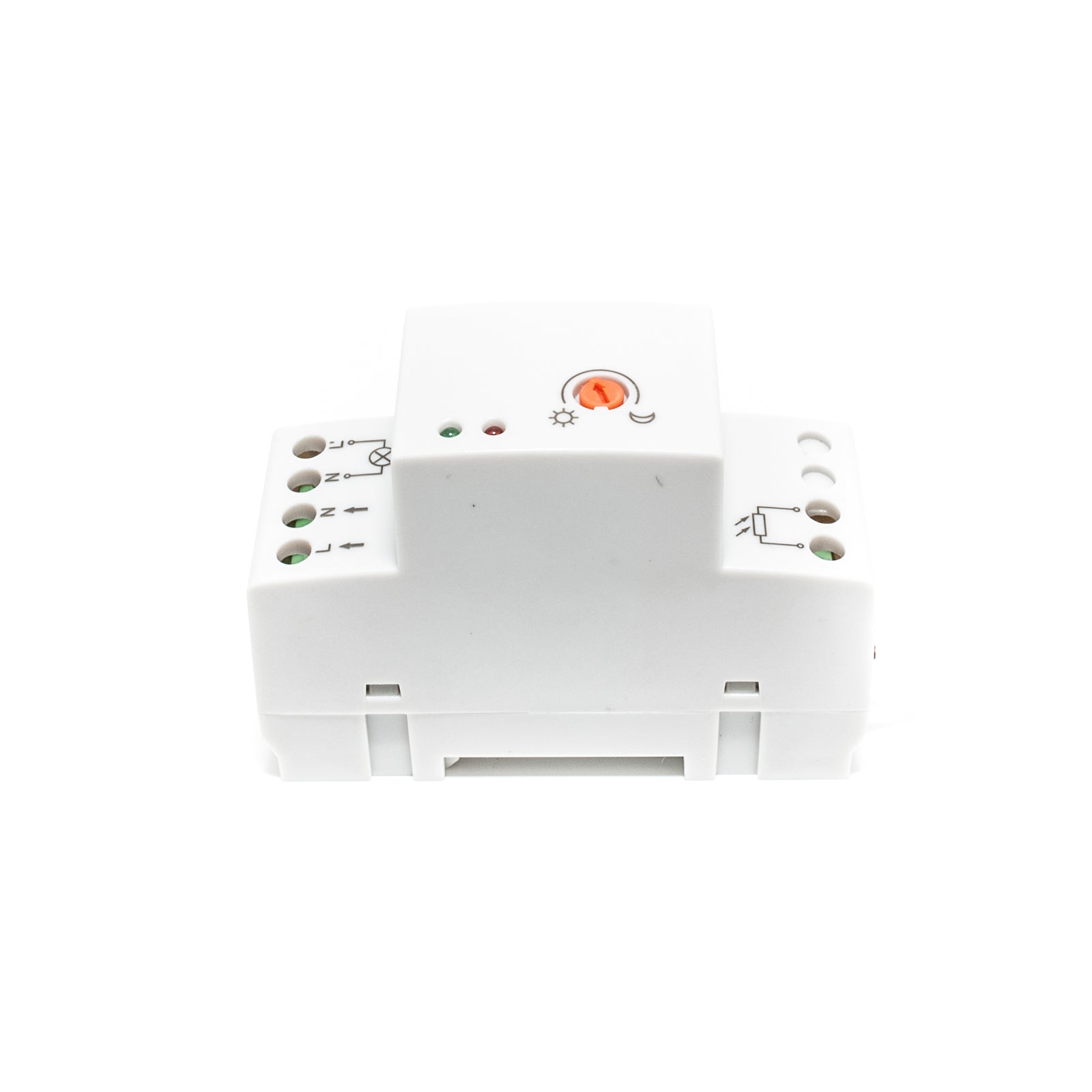 ECHO Interruttore centralina sensore crepuscolare IP65 quadro elettrico 2 din accensione automatica luci LED esterno 230V 20A