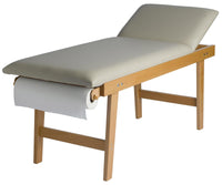 Lettino da Massaggio Visita Fisioterapia Fisso 2 Sezioni 190x70x75 cm 200Kg Beige