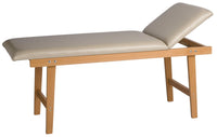 Lettino da Massaggio Visita Fisioterapia Fisso 2 Sezioni 190x70x75 cm 150Kg Beige