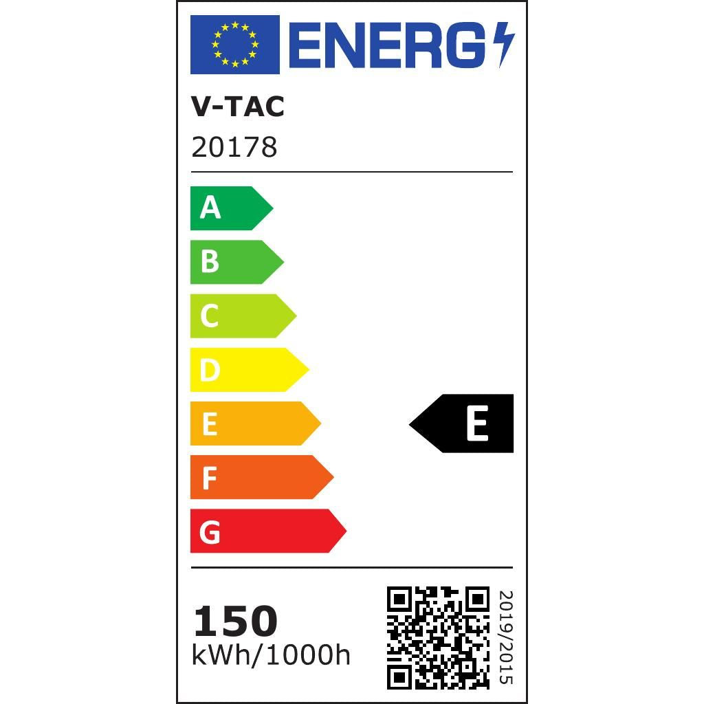 Faro Led Con Chip Samsung 150 W 100 Lm/W Con Sensore Crepuscolare Colore Nero 3000K Ip65 - Vtac