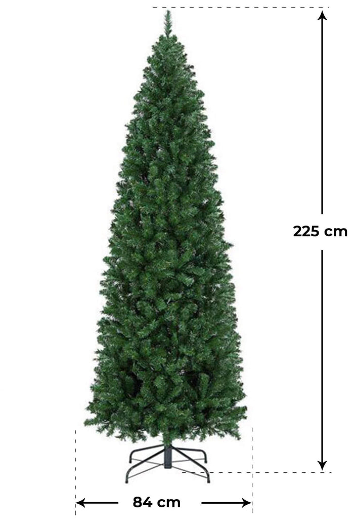 Albero di Natale Artificiale 225 cm 70 Rami Albero delle Murge Verde