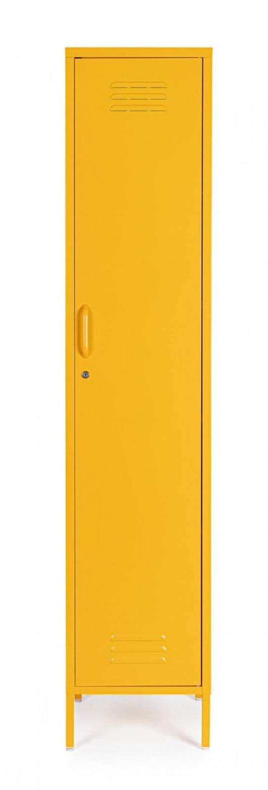 Armadio 1 Anta 46x38x185 cm Cambridge in Acciaio Giallo