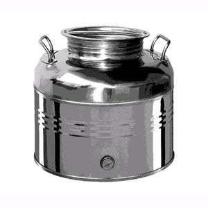 Contenitori Fusto In Acciaio Inox Olivari Per Olio Con Manici Tappo A Vite 15 Lt