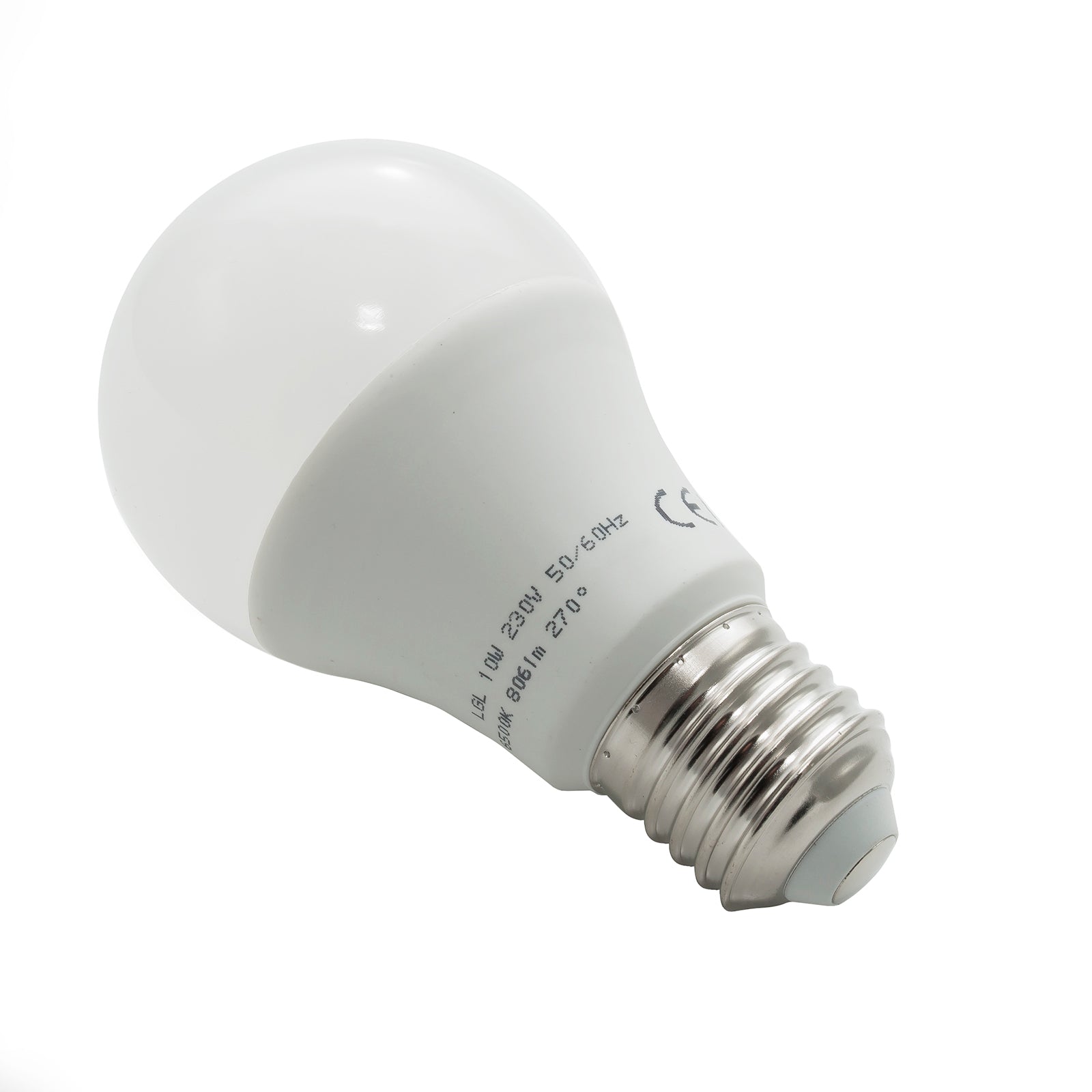 Lampadina lampada led 10W attacco E27 806 lumen 230V LUCE 3000K calda