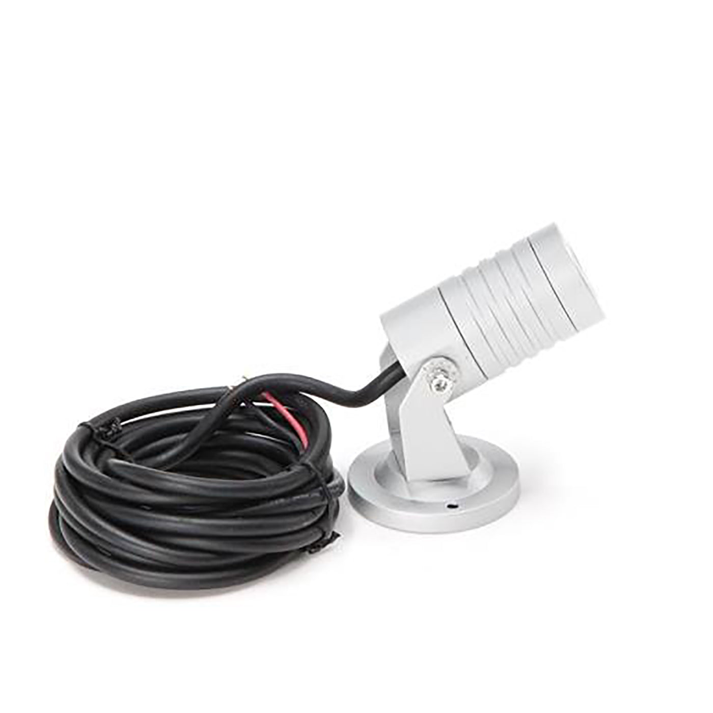 MINI faretto spot LED 3W 24V dimmerabile luce 30 gradi orientabile insegne facciate fontane IP65 COLORE GRIGIO