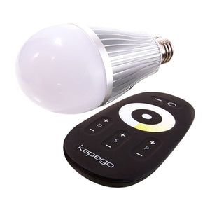 Lampada led E27 doppio colore luce da 2700K  a 6000K sincronizzabile RF dimmer