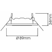 Porta faretto moderno incasso 7cm tondo rame orientabile supporto lampade GU10