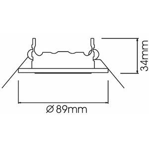 Porta faretto moderno incasso 7cm tondo rame orientabile supporto lampade GU10