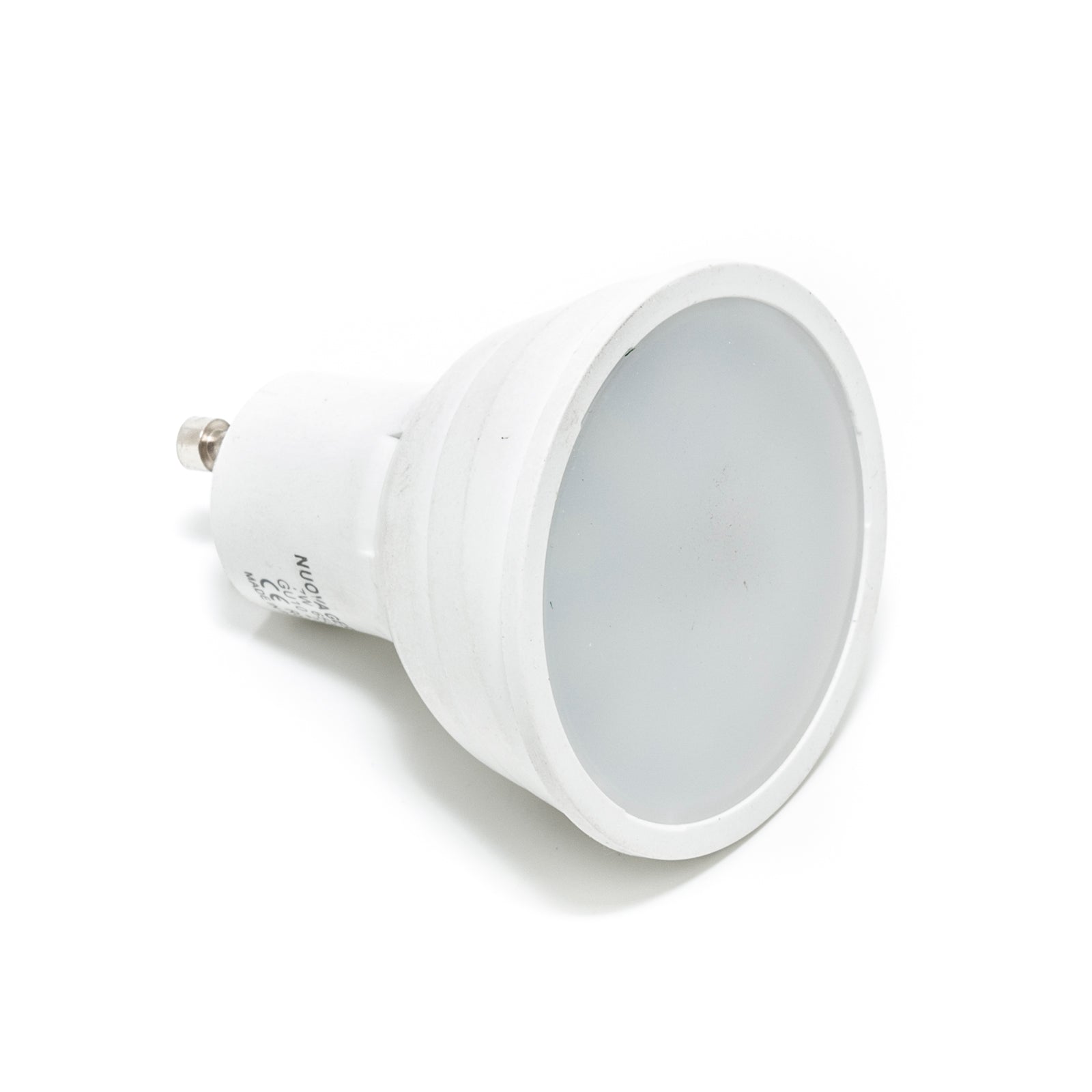 Faretto gesso scomparsa lampada led 8W incasso quadrato vetro satinato gu10 LUCE 3000K