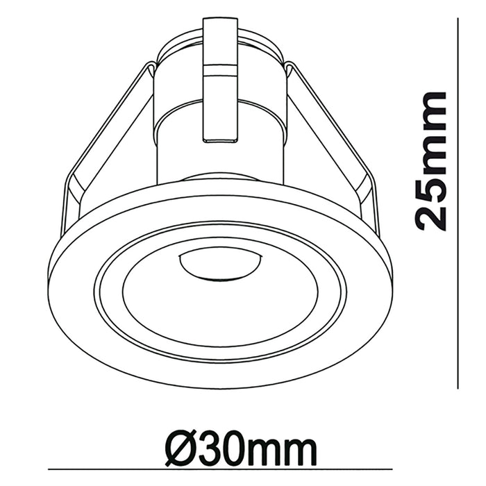 Faretto punto luce led box doccia gradino scale IP44 350mA 3,1-3,9V DC spot LED COLORE BIANCO