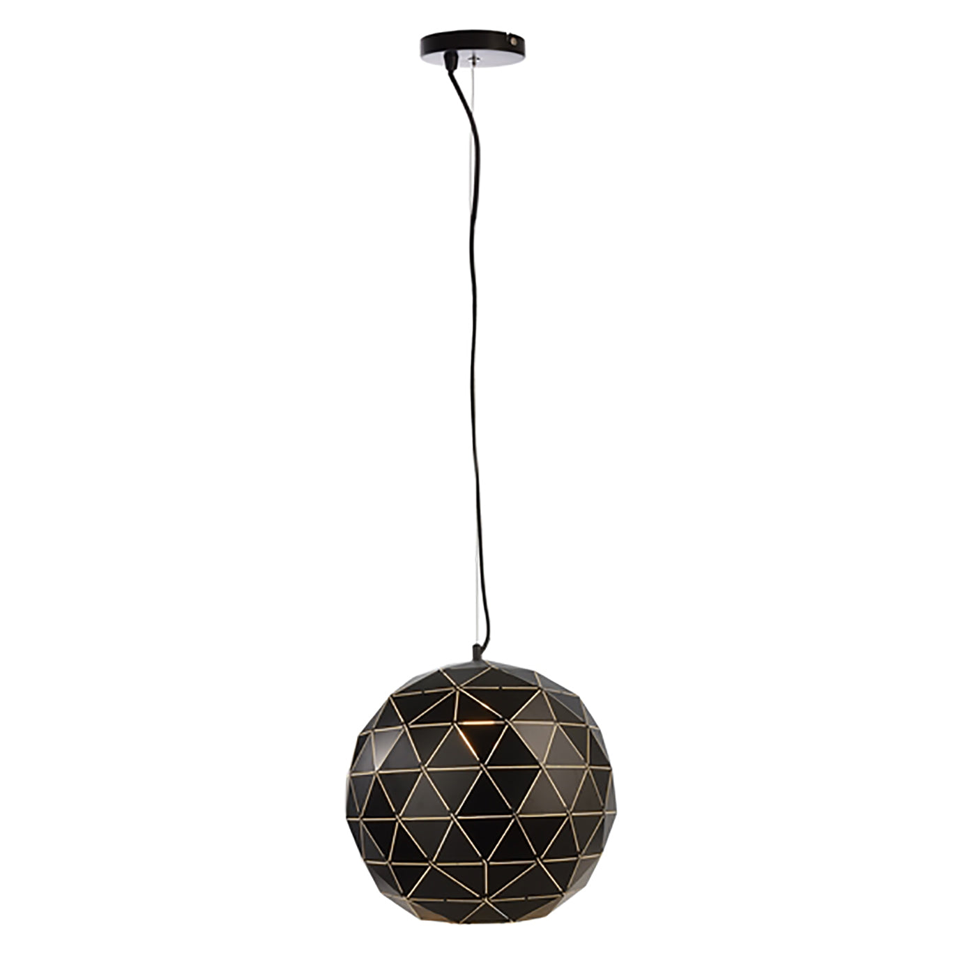 Lampadario sfera pendente lampada sospensione globo soffitto E27 diametro 40cm COLORE NERO