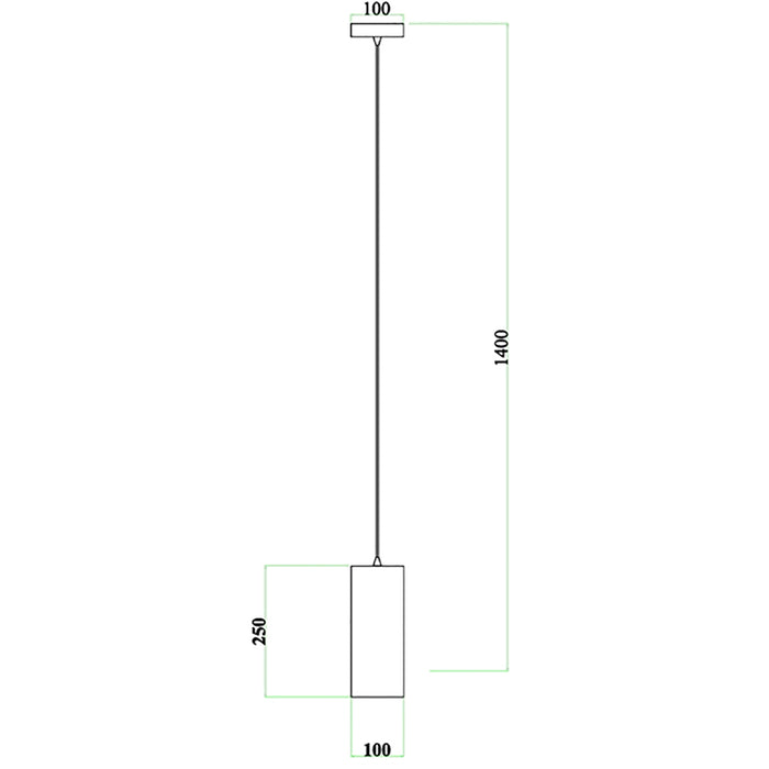 Lampadario moderno E27 pendente cilindro LED luce tavolo soggiorno bar 230V COLORE NERO