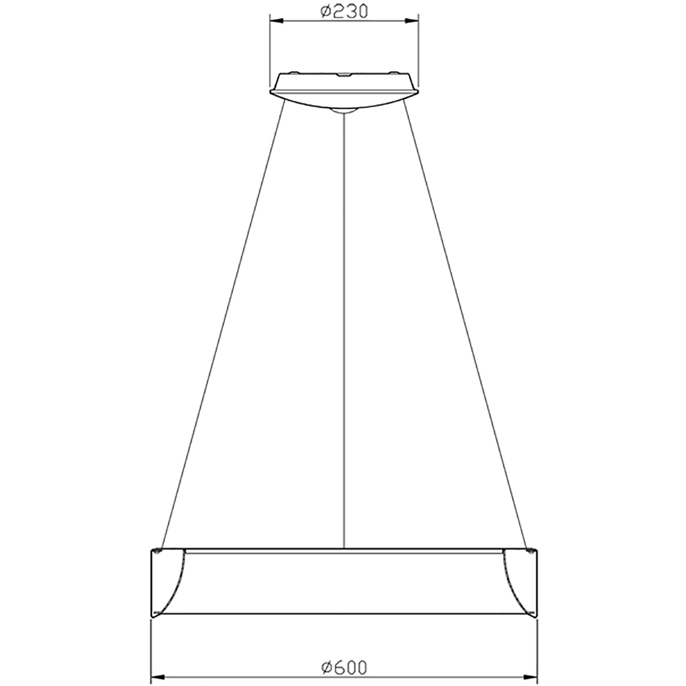 SCULPTORIS 60 Lampadario moderno cerchio bianco LED 40W lampada pendente luce diffusa tavolo cucina 230V 60cm 4000K