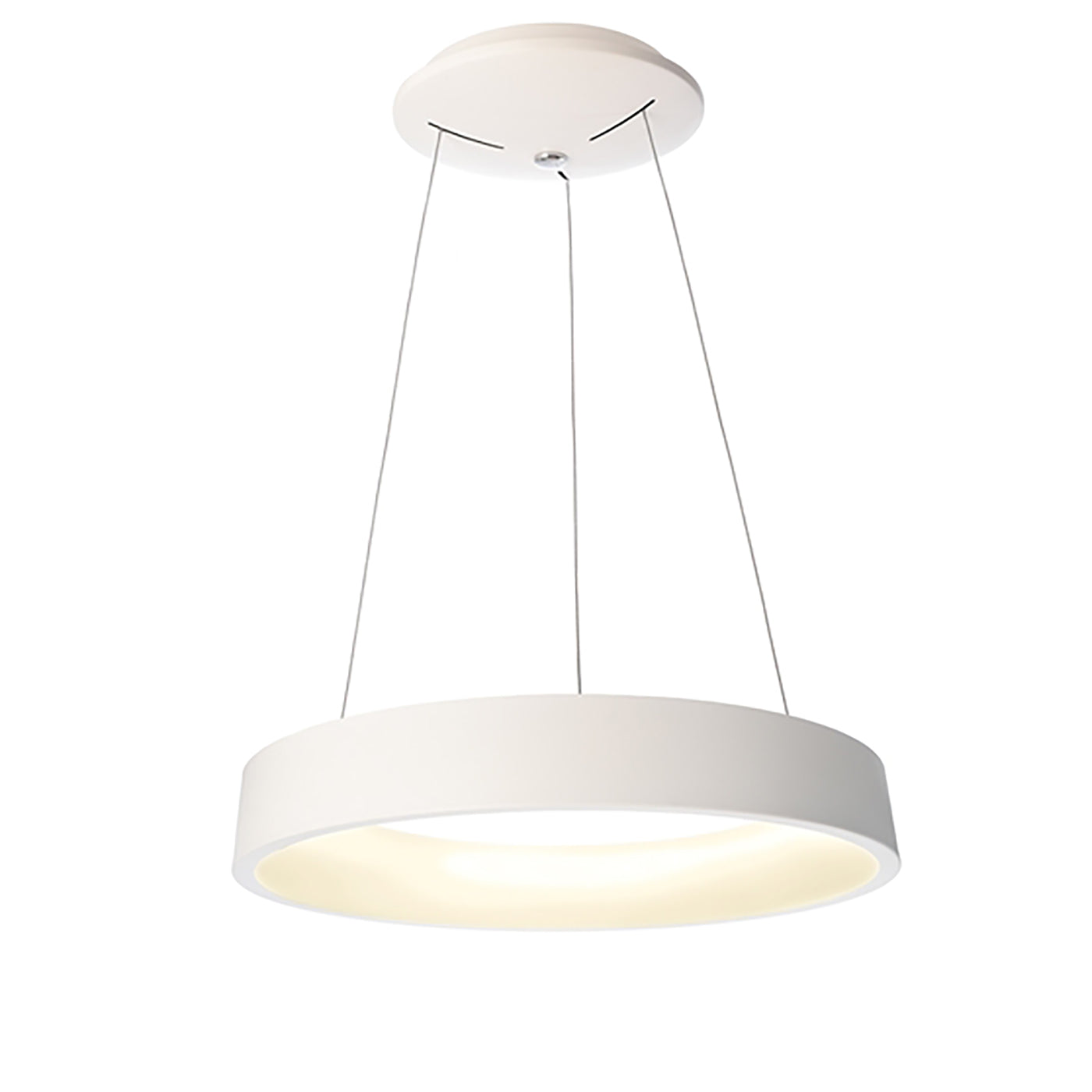 SCULPTORIS 60 Lampadario moderno cerchio bianco LED 40W lampada pendente luce diffusa tavolo cucina 230V 60cm 4000K