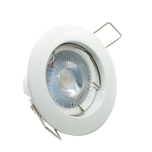 Faretto lampada LED 5W luce spot 38 gradi incasso tondo GU10 foro 6cm 220V IP20 COLORE BIANCO LUCE 3000K