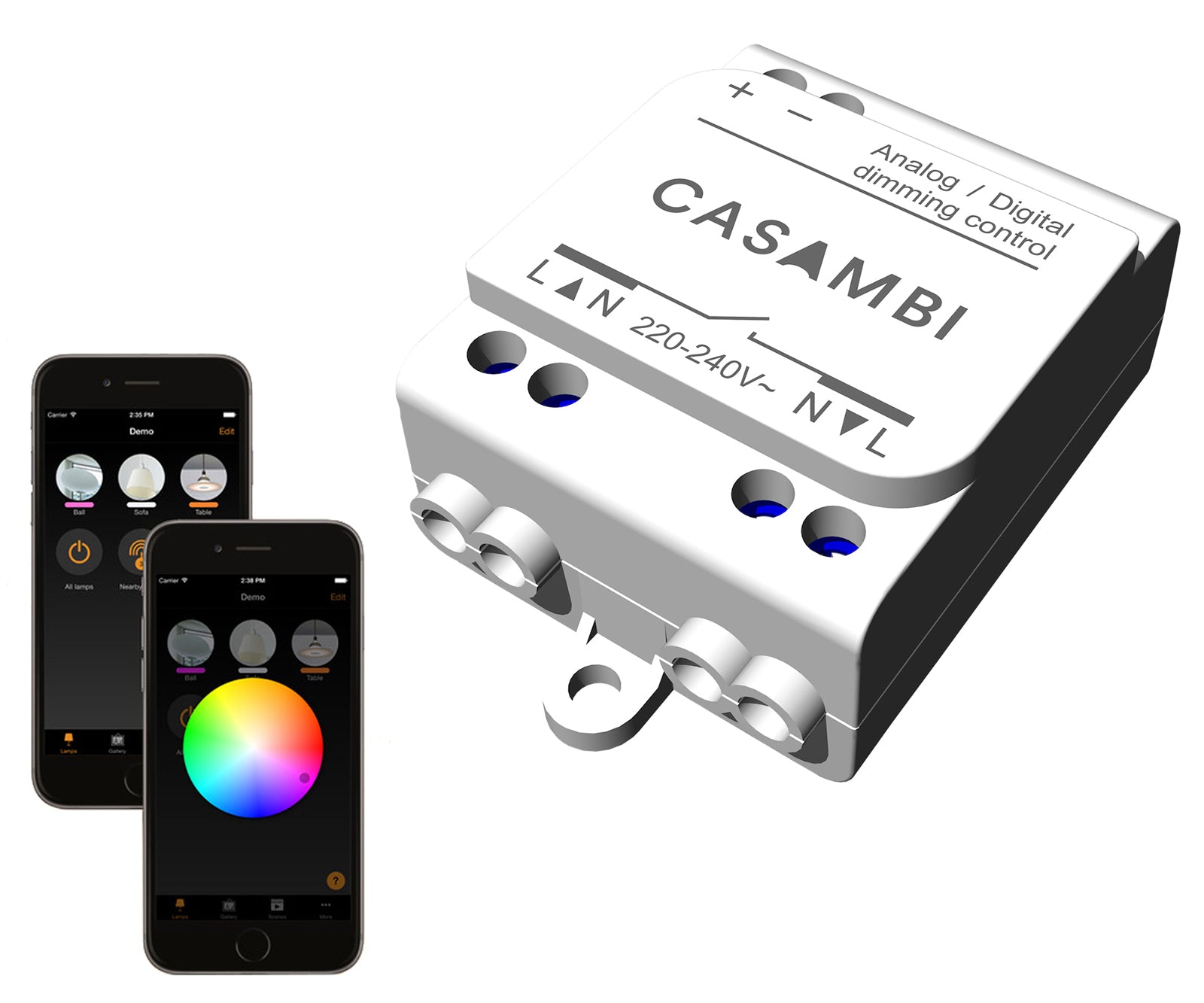 Casambi bluetooth controller CBU-ASD DALI 0-10V 1-10V dimmer LED SMART HOME