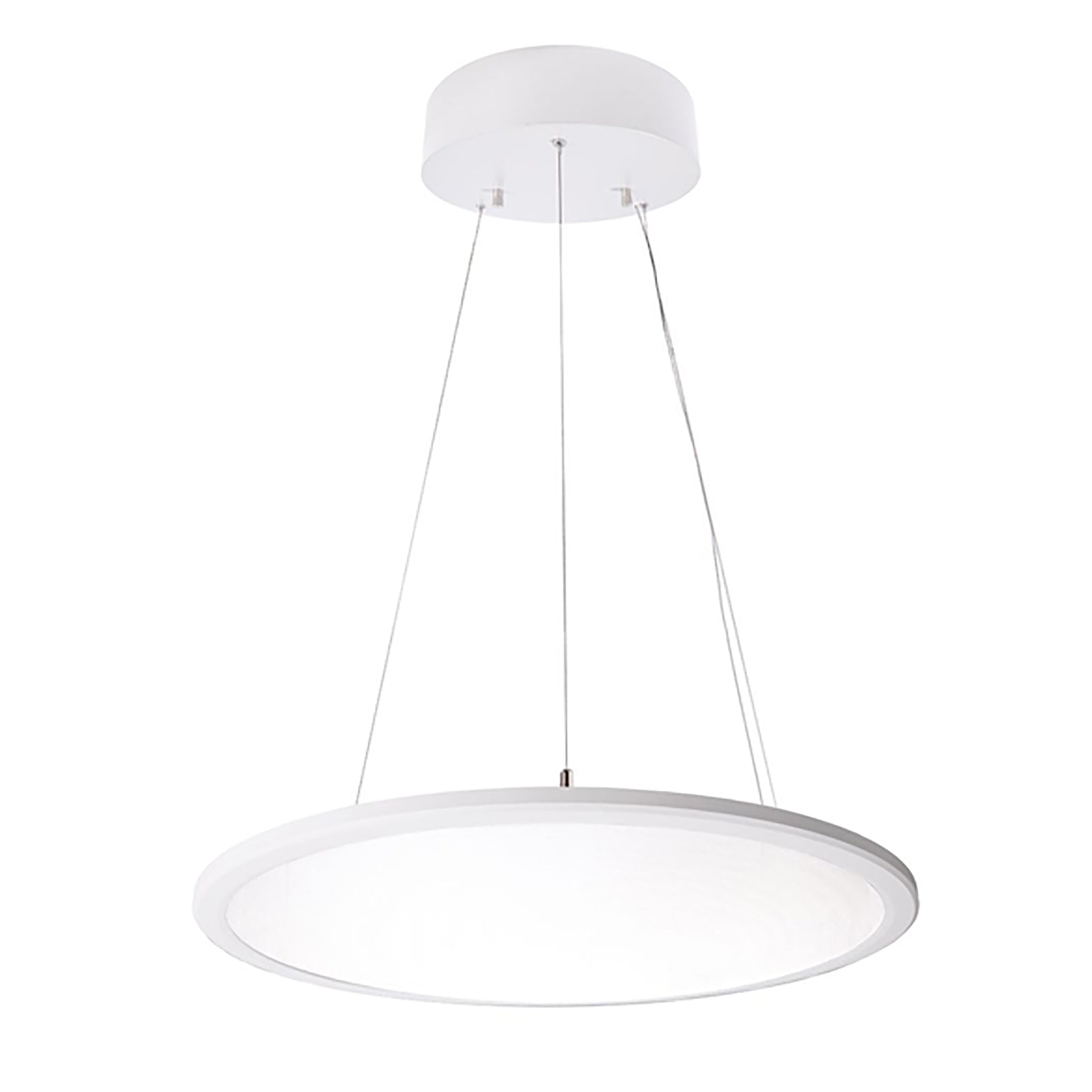 Lampadario LED 50W lampada pendente sospensione moderna dimmerabile diffusore trasparente luce ufficio 230V BIANCO 4000K