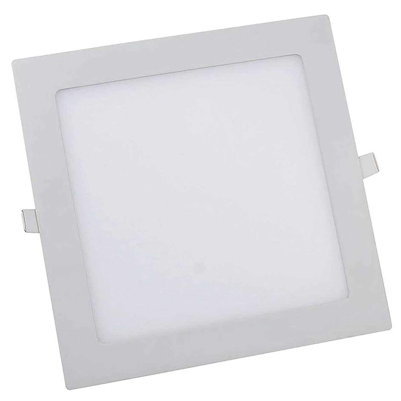 Faretto LED 12W pannello incasso luce diffusa 120 gradi foro 15cm 230V studio QUADRATO 6000K