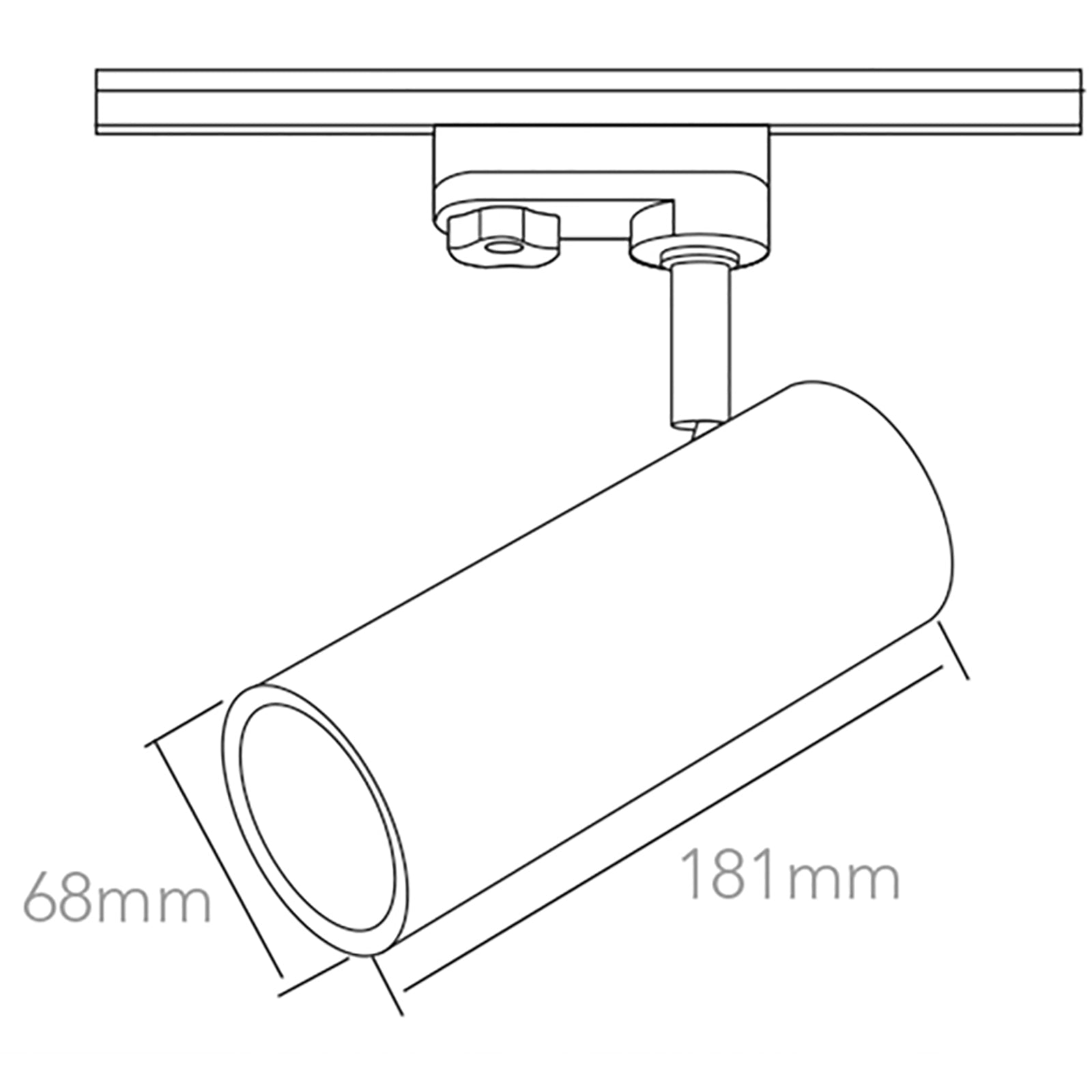 PLEIONE FOCUS FARETTO TRACK LED COB 14W BINARIO TRIFASE LUCE ORIENTABILE ZOOM 25-60 GRADI RA>90 NEGOZIO 230V 4000K