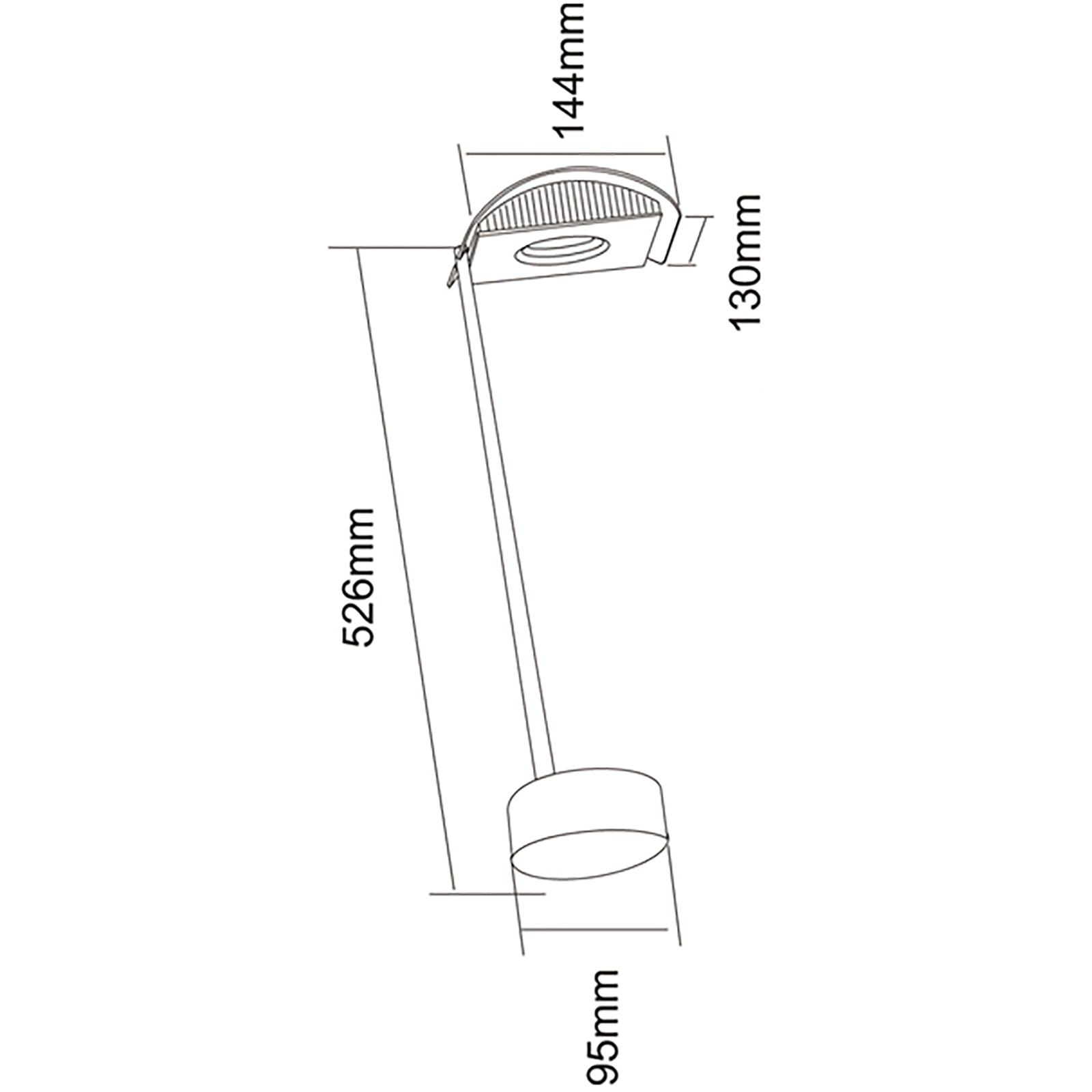 Faretto LED 15W proiettore orientabile esterni luci insegne tabelle 3000K IP65 BIANCO