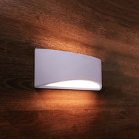 Applique gesso LED moderno decorativo pitturabile muro doppio fascio luce lampada R7S ufficio negozio ingresso 230V