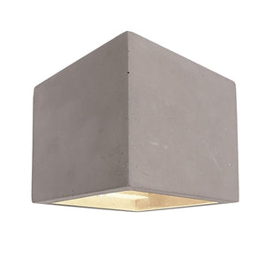 Applique in pietra lampada muro doppio fascio luce parete taverna G9 220V IP20 COLORE GRIGIO