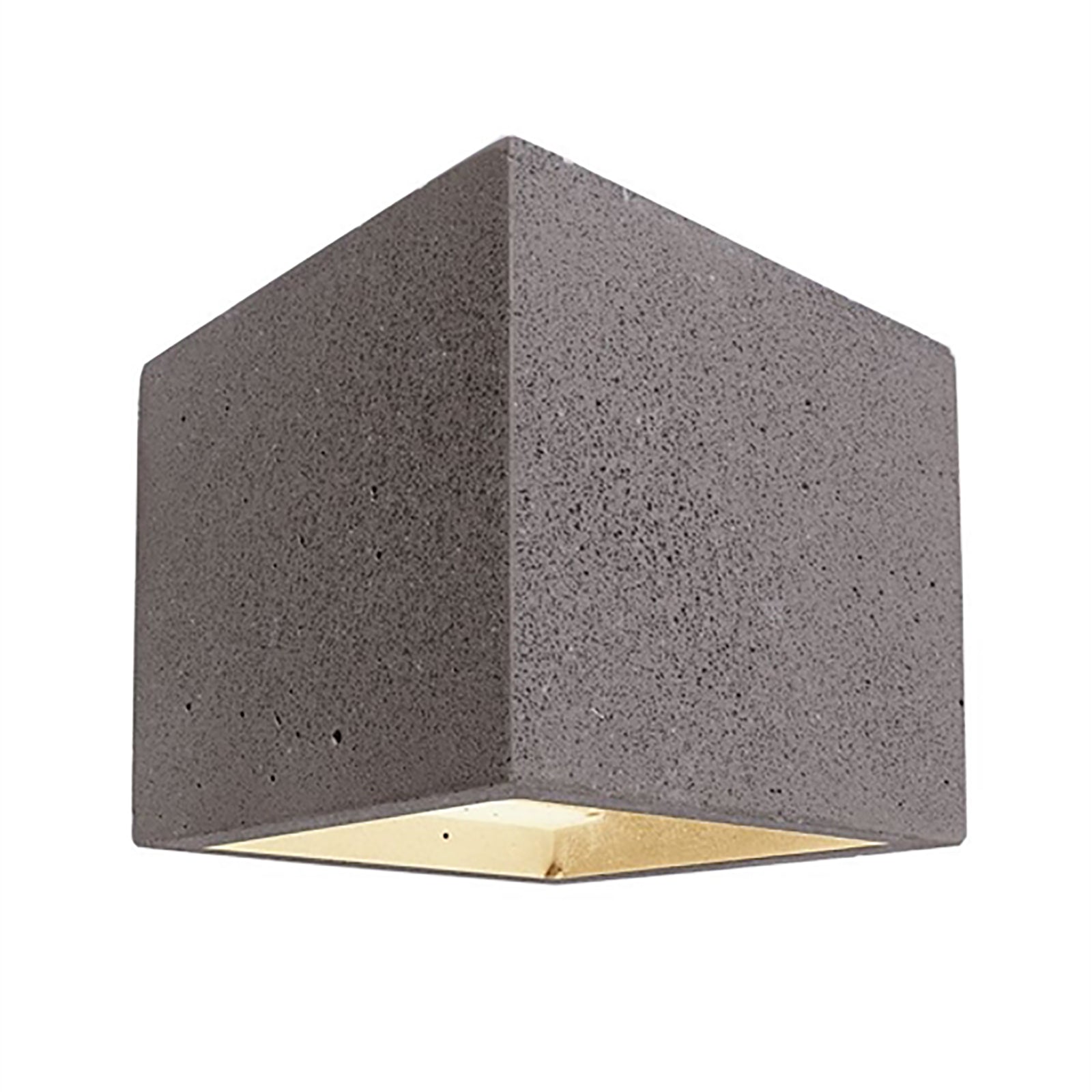 Applique in pietra lampada muro doppio fascio luce parete taverna G9 220V IP20 COLORE GRIGIO SCURO