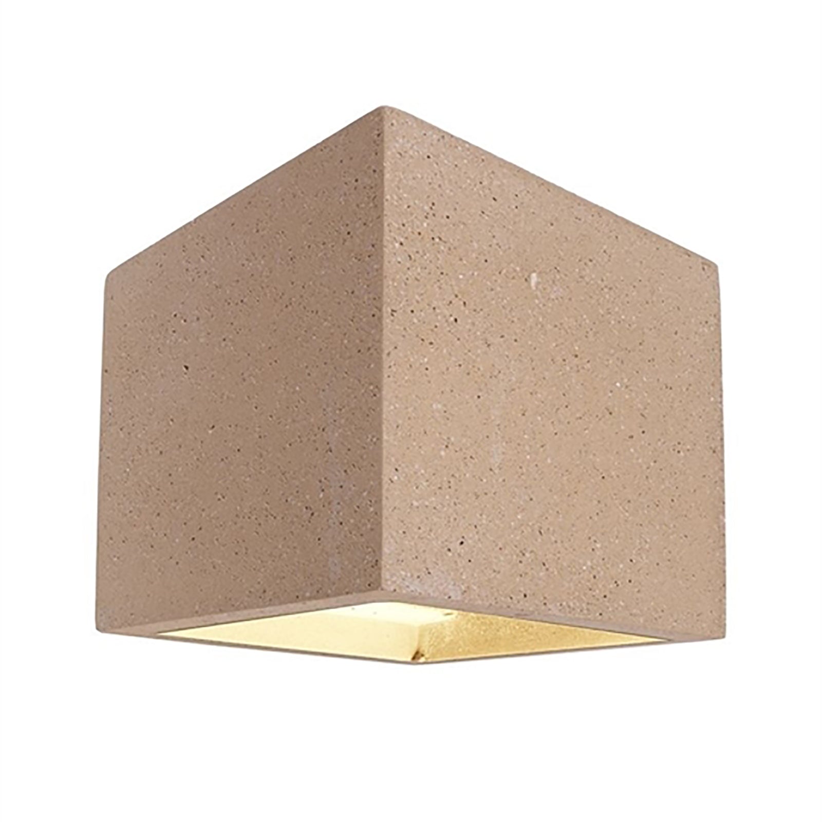 Applique in pietra lampada muro doppio fascio luce parete taverna G9 220V IP20 COLORE BEIGE