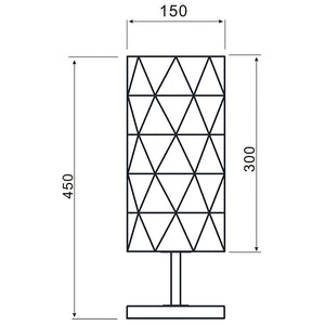 Lampada moderna LED E27 max 40W lume metallo luce comodino tavolo ufficio 230V BIANCO