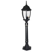 Lampione lanterna lampioncino da giardino per esterno modello New York 87cm IP44 attacco E27 230V COLORE NERO