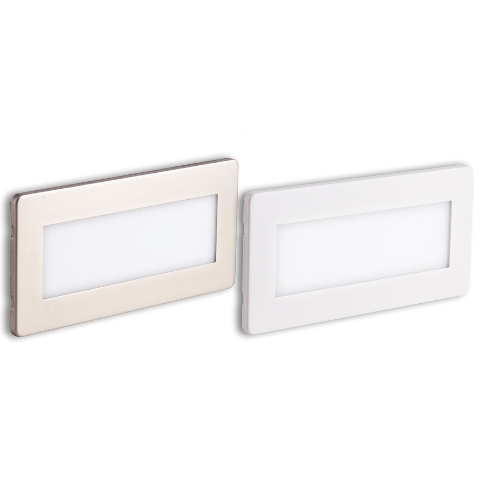 Faretto segnapassi LED 4W incasso luce muro cassetta 506 4000K bianco inox IP65