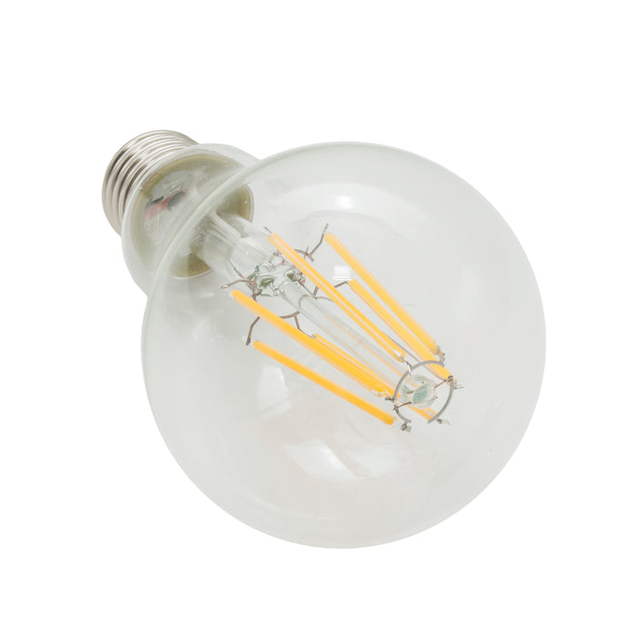 Lampadina LED E27 globo pera vetro 12W lampada filamento vintage 1500lm luce diffusa LUCE FREDDA 6000K