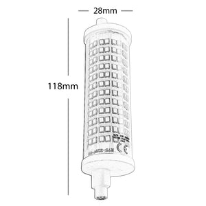 Lampadina attacco R7S LED SMD 2835 19W resa 250W lampada 2500 lumen basso consumo energetico 118mm 230V 6000K