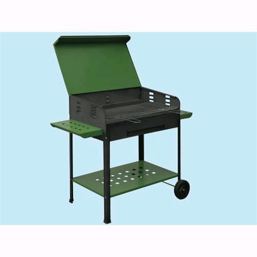 Barbecue A Carbone Grigliata Mista Party Con Coperchio 80x50xh95cm    -517b