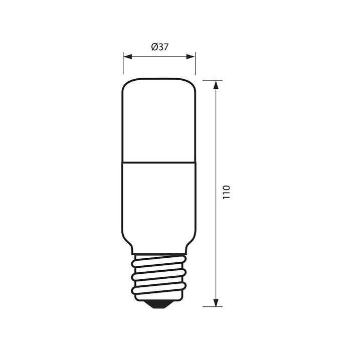 Lampadina cilindrica led 9W attacco E27 lampada tubolare alta resa 60W 810lm LUCE FREDDA 6500K