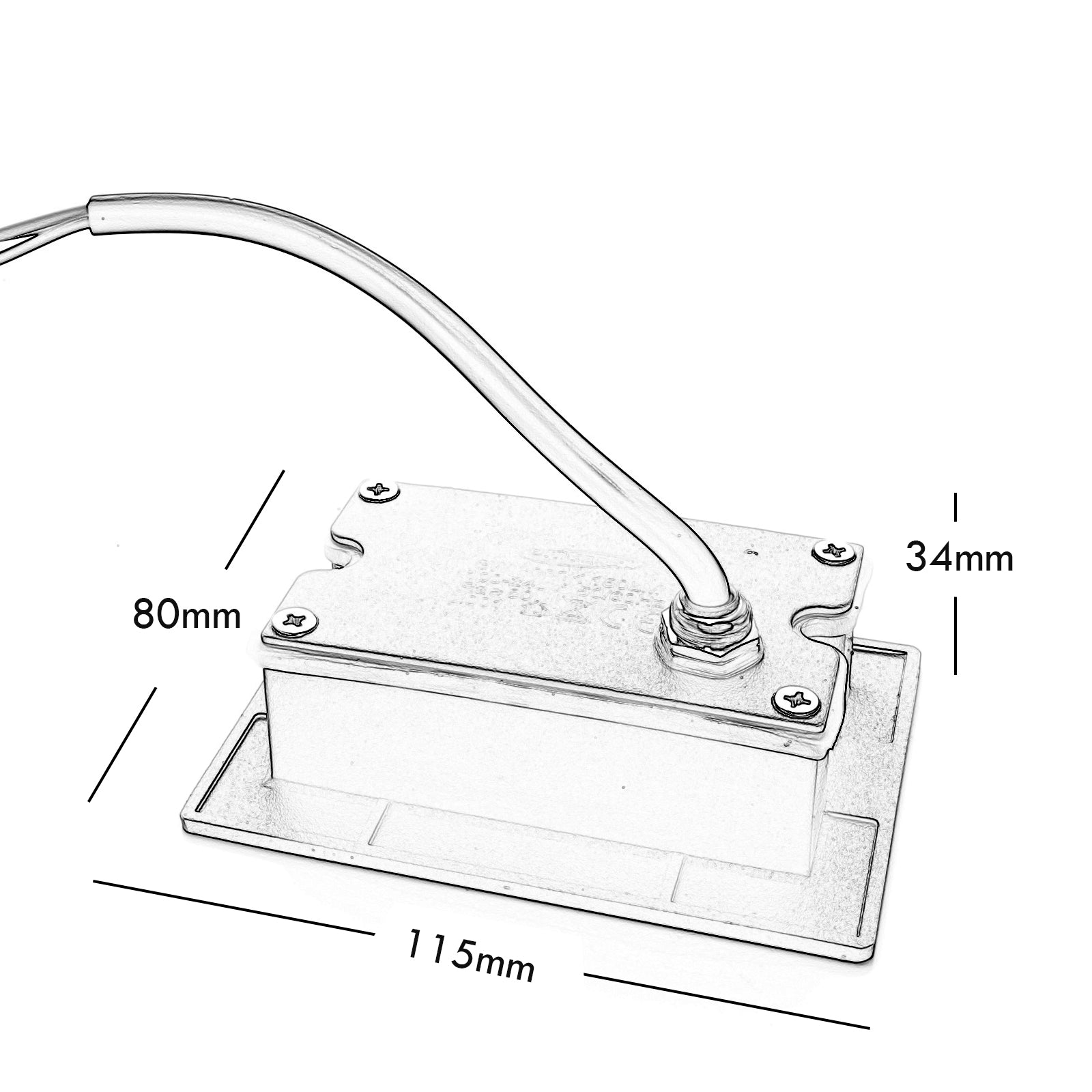 Faretto segnapassi IP65 LED 3W incasso scatola 503 scale giardino viale gradini 230V COLORE GRIGIO LUCE 4000K