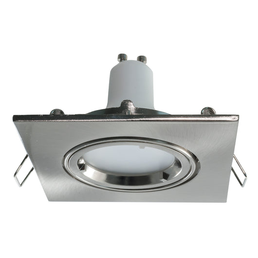 Faretto quadrato orientabile incasso 80mm luce LED orientabile lampada 8W GU10 LUCE 6000K